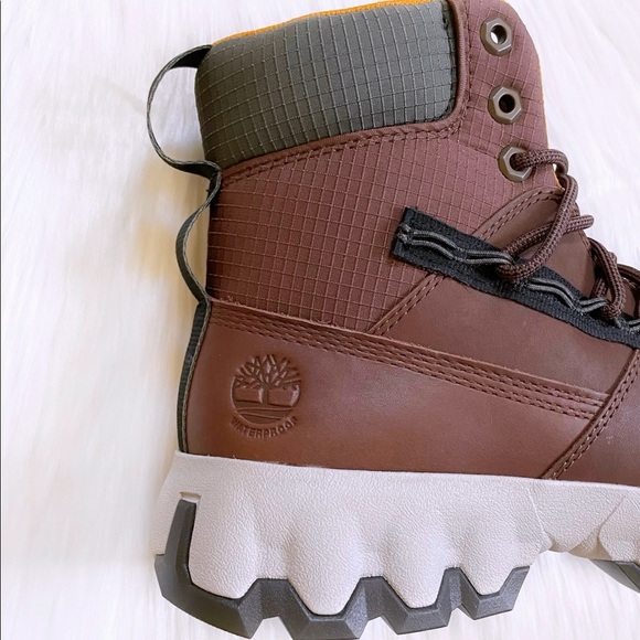 Timberland Men’s TBL Edge Waterproof Brown Boots - Picture 7 of 8